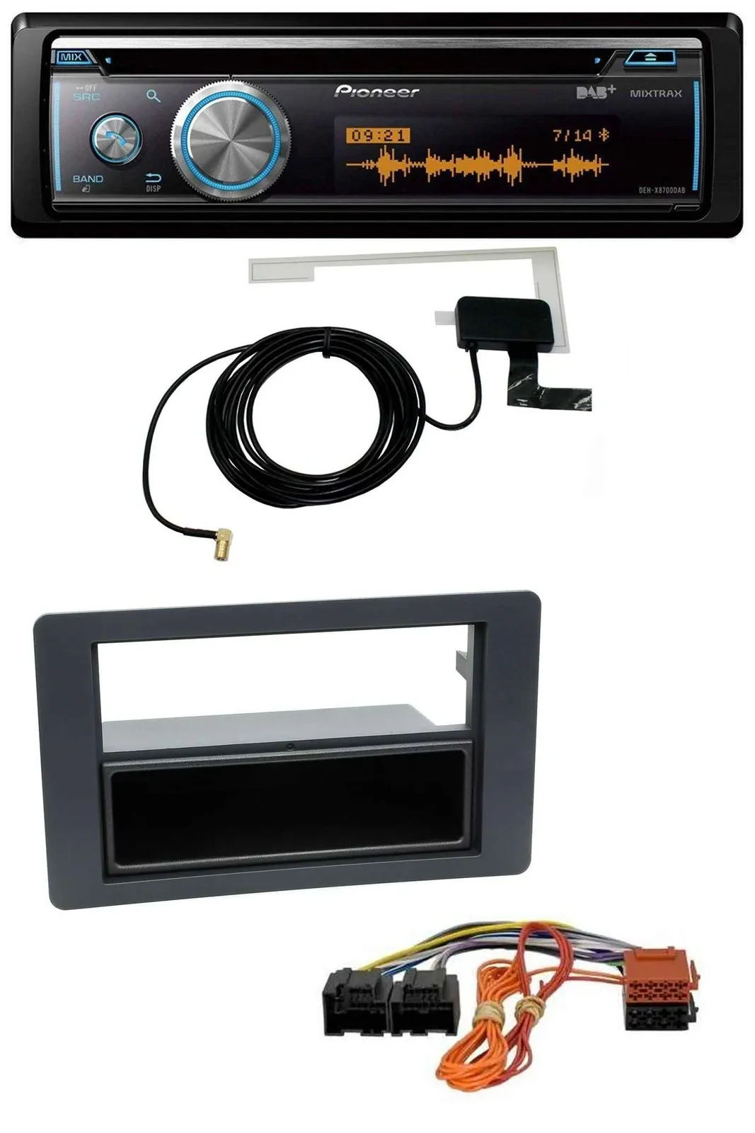 Pioneer Bluetooth DAB MP3 USB CD Autoradio für Saab 9.5 (ab 2005)