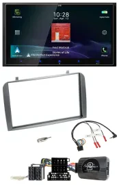 JVC USB Bluetooth 2DIN DAB Lenkrad Autoradio für Alfa Romeo GT 147 07-10 anthraz