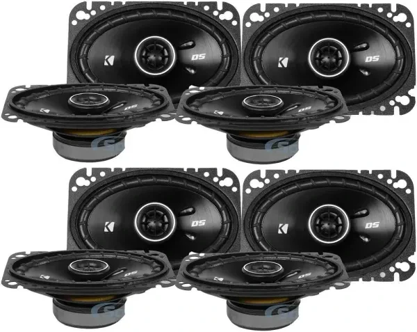 Kicker DSC46 (43DSC4604) 4"x6" DS Series 2-Way Coaxial Car Speakers