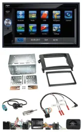 Blaupunkt 2DIN Bluetooth TMC USB Lenkrad SD Navigation für Mercedes Vito Viano W