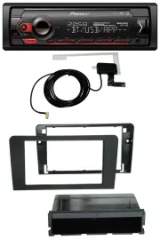 Автомагнитола Pioneer DAB, USB, Bluetooth для Audi A3 8P (2003–2012), совместима с управлением на руле и активной системой Bose