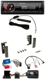 Pioneer MP3 DAB 1DIN Lenkrad USB Autoradio für Audi A3 A4 A6 99-00 Aktivsystem