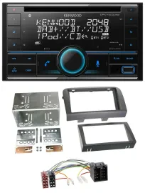Kenwood CD 2DIN DAB USB MP3 Bluetooth Autoradio für Fiat Croma (ab 2005)