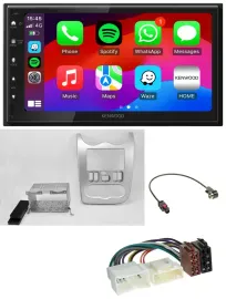 Kenwood MP3 USB DAB 2DIN Bluetooth Autoradio für Dacia Sandero Logan Duster ab 1