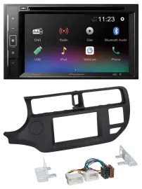 Pioneer Bluetooth MP3 USB 2DIN DAB DVD Autoradio für Kia Rio 11-14 UB schwarz