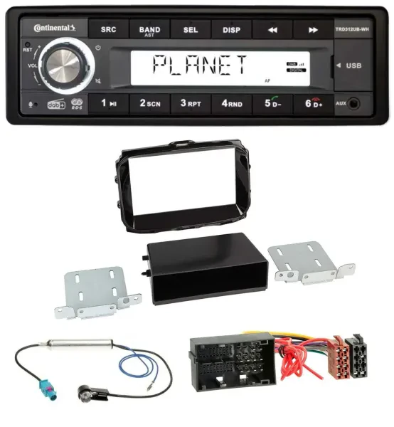 Continental USB 1DIN AUX DAB MP3 Autoradio für Alfa Giulietta 52 Pin ab 13 piano
