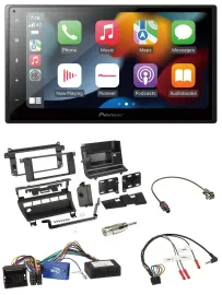 Pioneer DAB Bluetooth 2DIN USB Lenkrad Autoradio für BMW 3er 02-06 E46 5 Schalte
