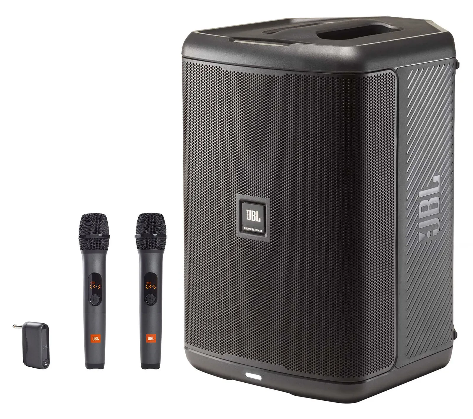 JBL EON ONE COMPACT Rechargeable 8" Powered PA Speaker/Monitor+(2) Wireless Mics