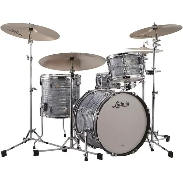 Ударная установка акустическая Ludwig Classic Maple 3-Piece Downbeat Shell Pack w/20 in. Bass Sky Blue Pearl