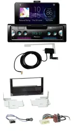Pioneer DAB Bluetooth MP3 USB Autoradio für Nissan Micra (2013-2017) piano