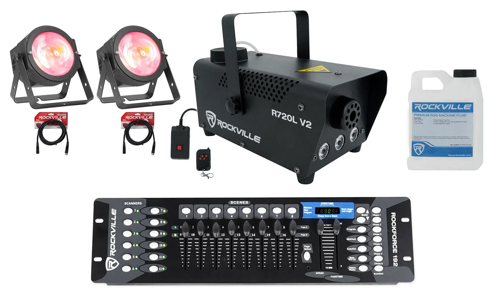 Комплект светового оборудования American DJ DOTZ PAR 100+ROCKFORCE 192+RDX3M10-1