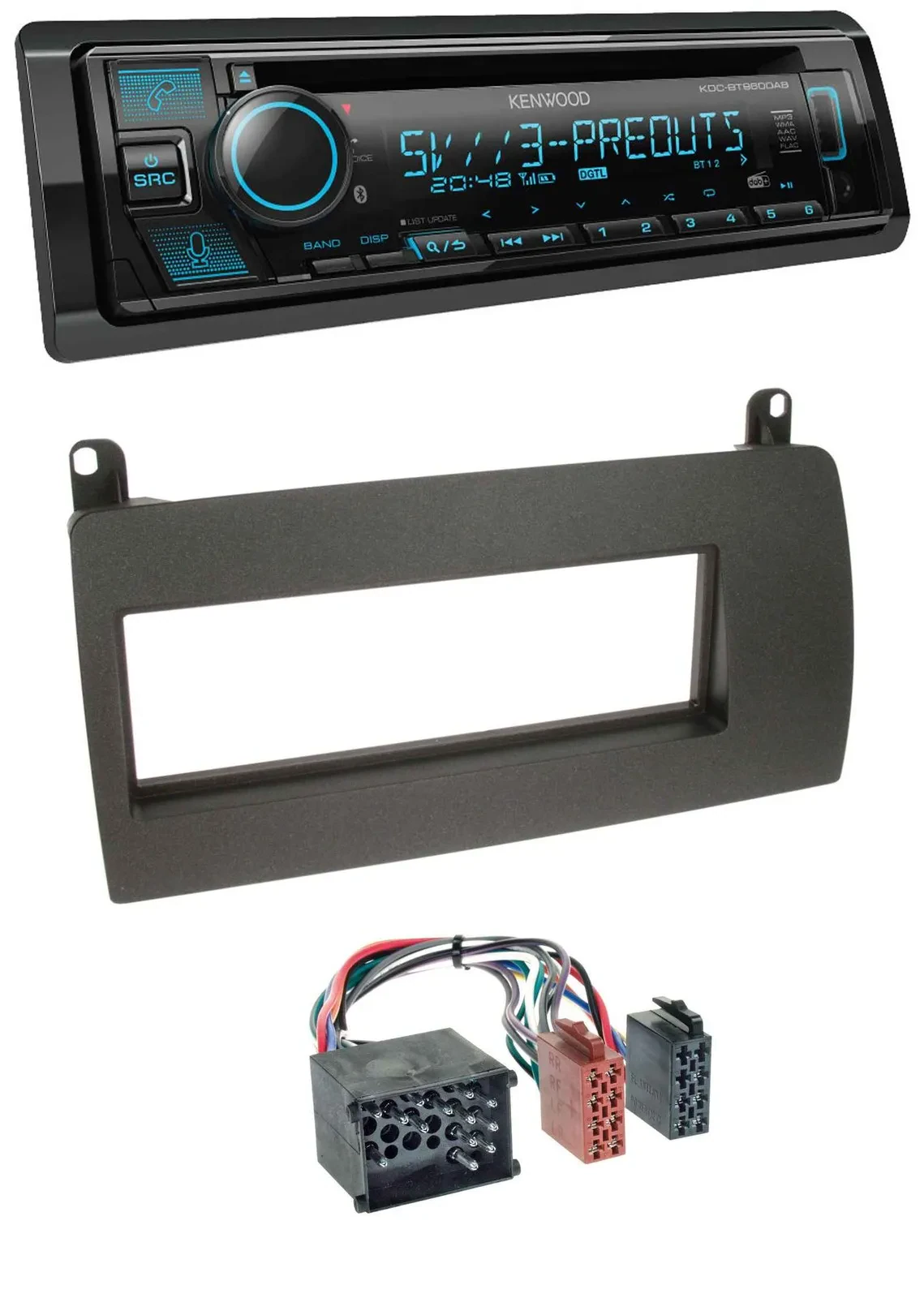 Автомагнитола для Rover 75 (1999-2001) Kenwood Bluetooth, USB, CD, MP3, DAB