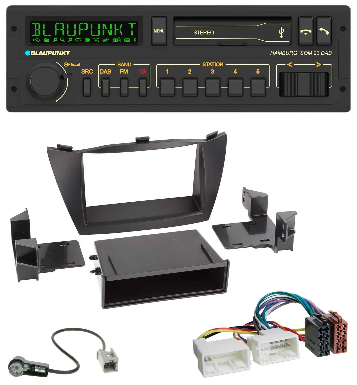 Blaupunkt USB DAB Bluetooth MP3 Autoradio für Hyundai ix35 (LM, 2010-2013)