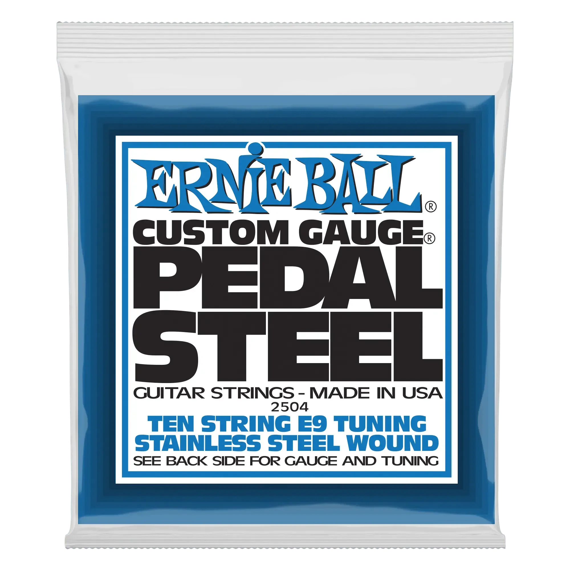 Струны для слайд-гитары Ernie Ball 2504 Stainless Steel 10-String E9 Tuning 13-38