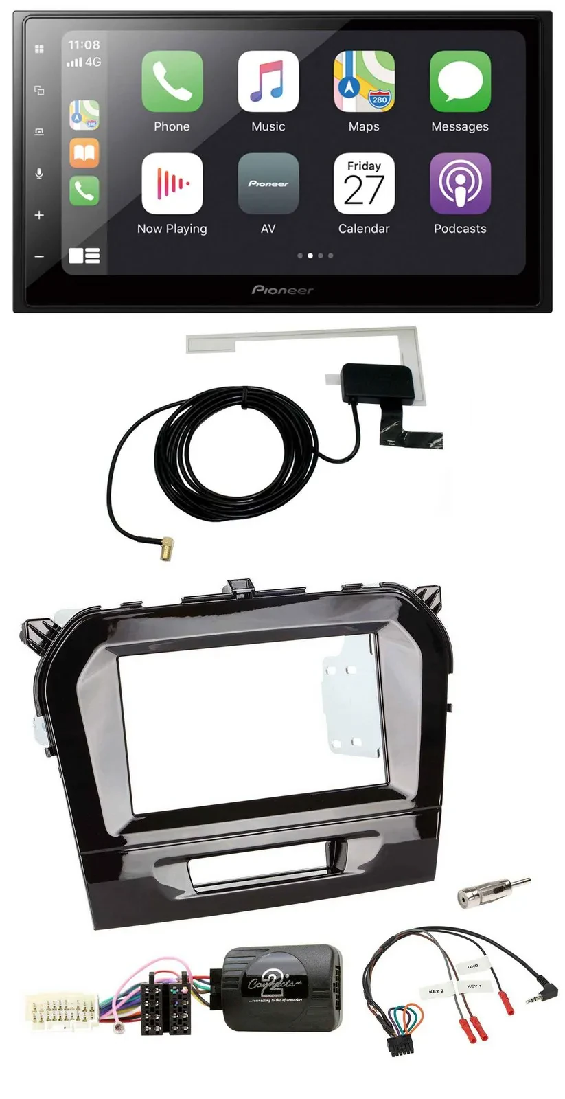 Автомагнитола для Suzuki Vitara (с 2015) Pioneer 2DIN, Bluetooth, DAB, USB