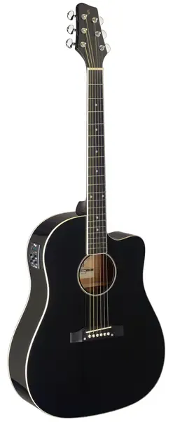 Электроакустическая гитара Stagg SA35 DSCE-BK