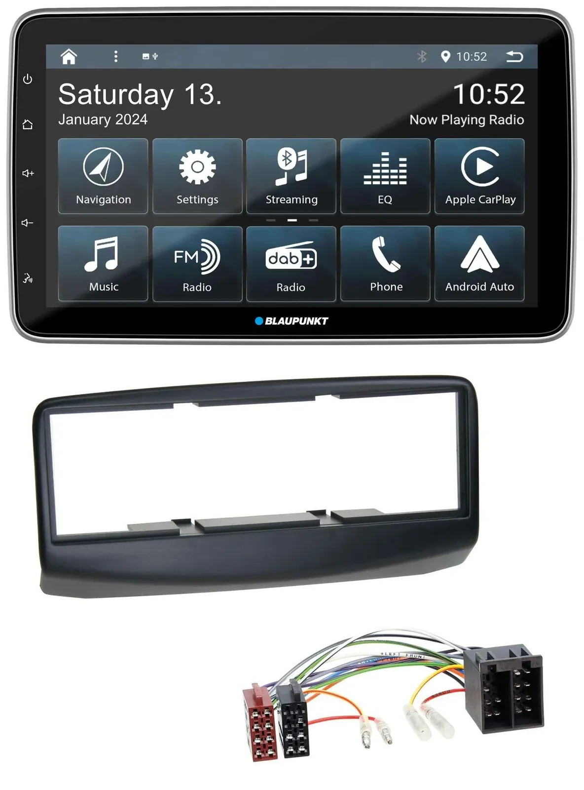 Blaupunkt USB DAB SD MP3 Bluetooth Autoradio für Fiat Multipla 186 Facelift 2006