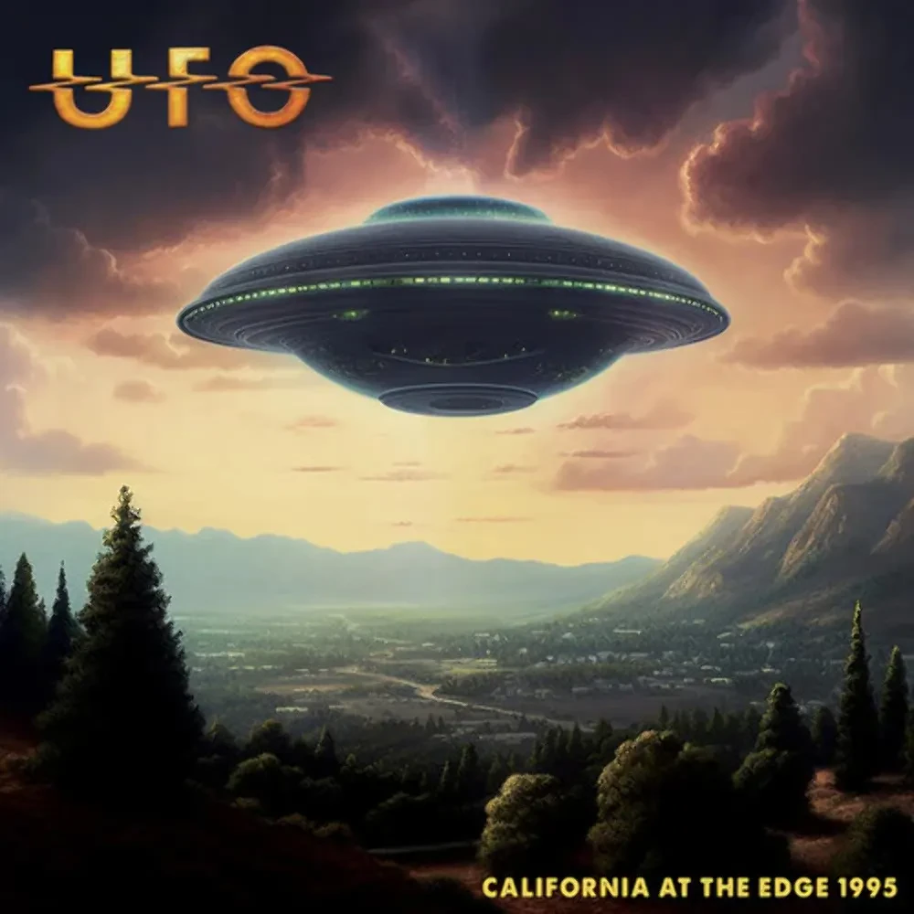 Виниловая пластинка UFO – California At The Edge 1995 (Релиз 2023), прозрачный оранжевый винил