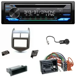 Автомагнитола JVC Bluetooth, MP3, USB, DAB, CD для Chevrolet Aveo/Sonic (с 2011)