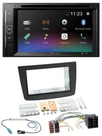 Pioneer Bluetooth MP3 USB 2DIN DAB DVD Autoradio für Alfa Romeo Mito 08-14 955 I