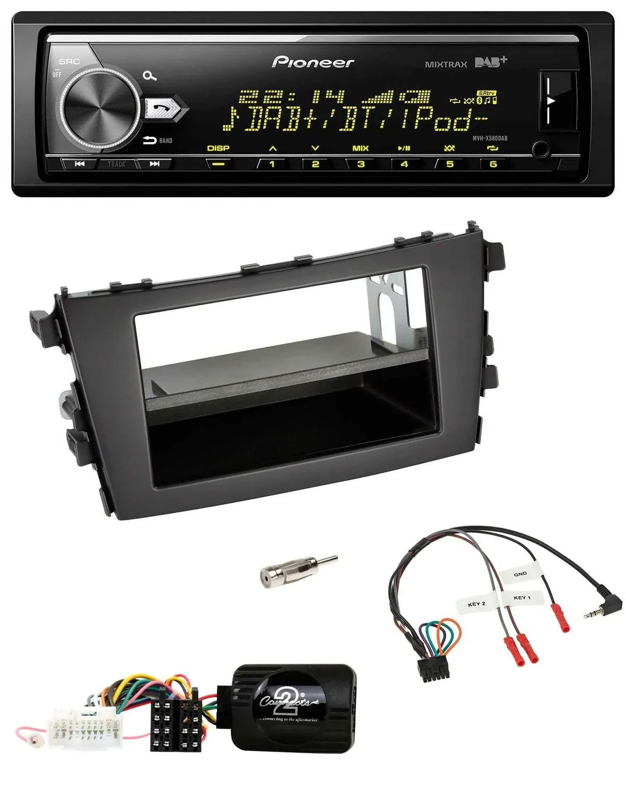 Автомагнитола для Suzuki Celerio LF Pioneer Bluetooth, USB, DAB (с 2014)