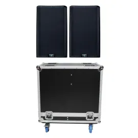 QSC K10.2 K2 Series 10" 2-Way Active Powered PA DJ Speakers w Flight Case