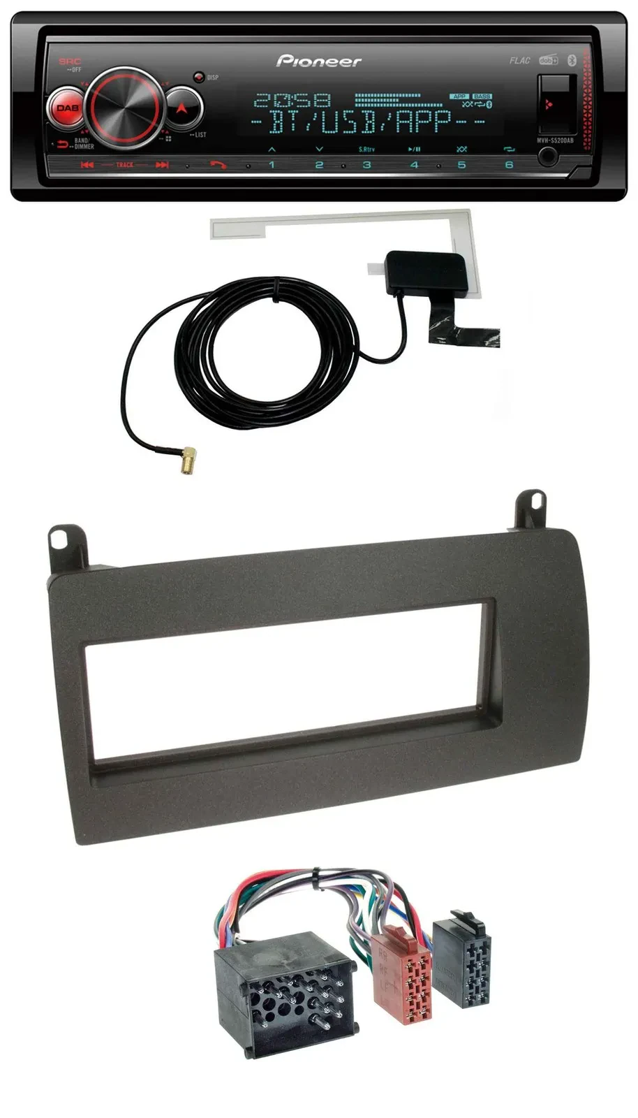 Pioneer Bluetooth DAB USB MP3 Autoradio für Rover 75 (1999-2001)