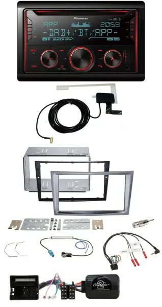 Pioneer 2DIN Lenkrad DAB USB CD Bluetooth Autoradio für Opel Antara Astra H Zafi