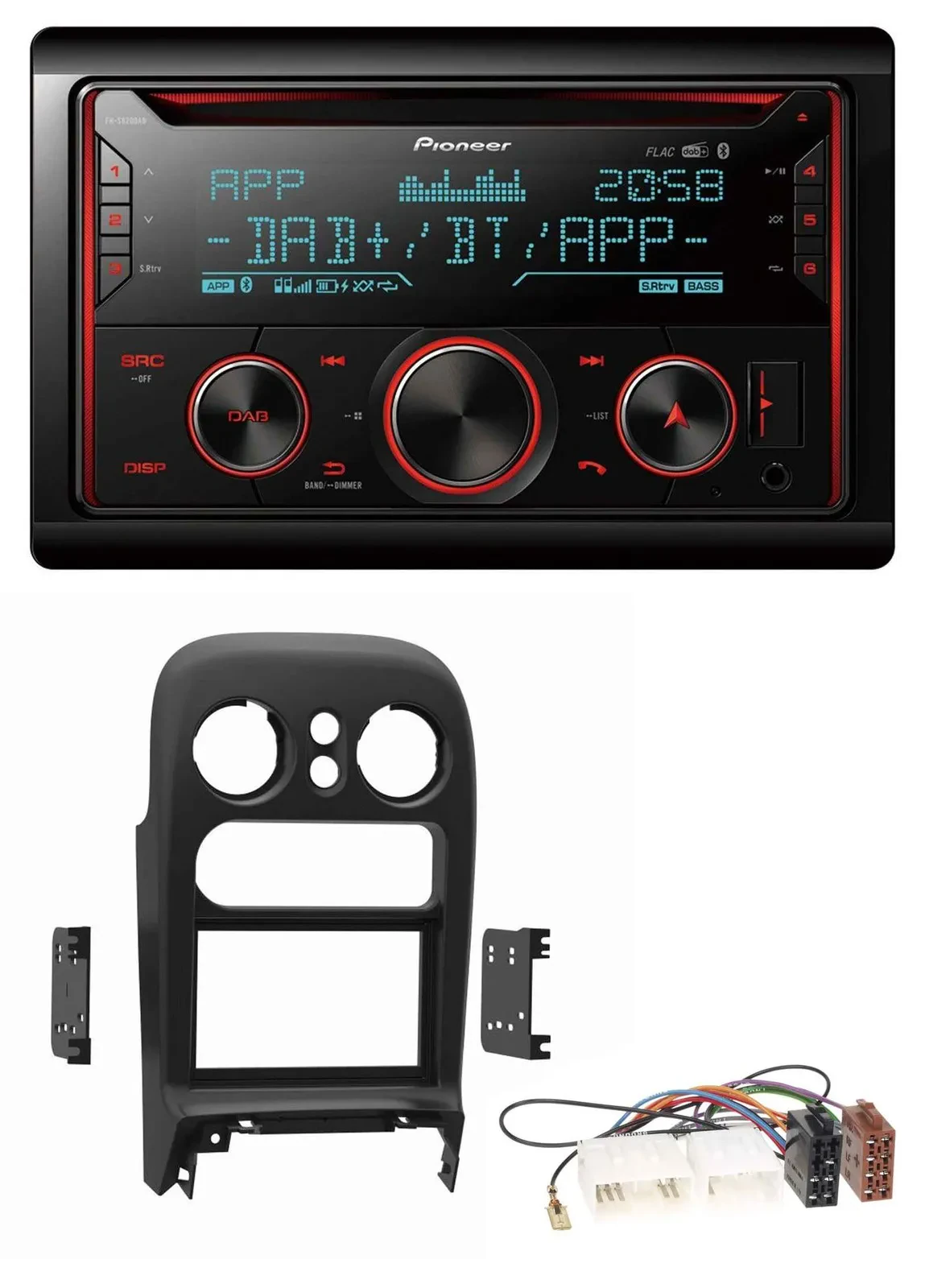 Pioneer 2DIN DAB MP3 Bluetooth USB CD Autoradio für Mazda MX-5 (1994-1997)