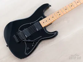 1988 Charvel by Jackson 1A2H Superstrat Black HH w/ Locking Tremolo, Japan