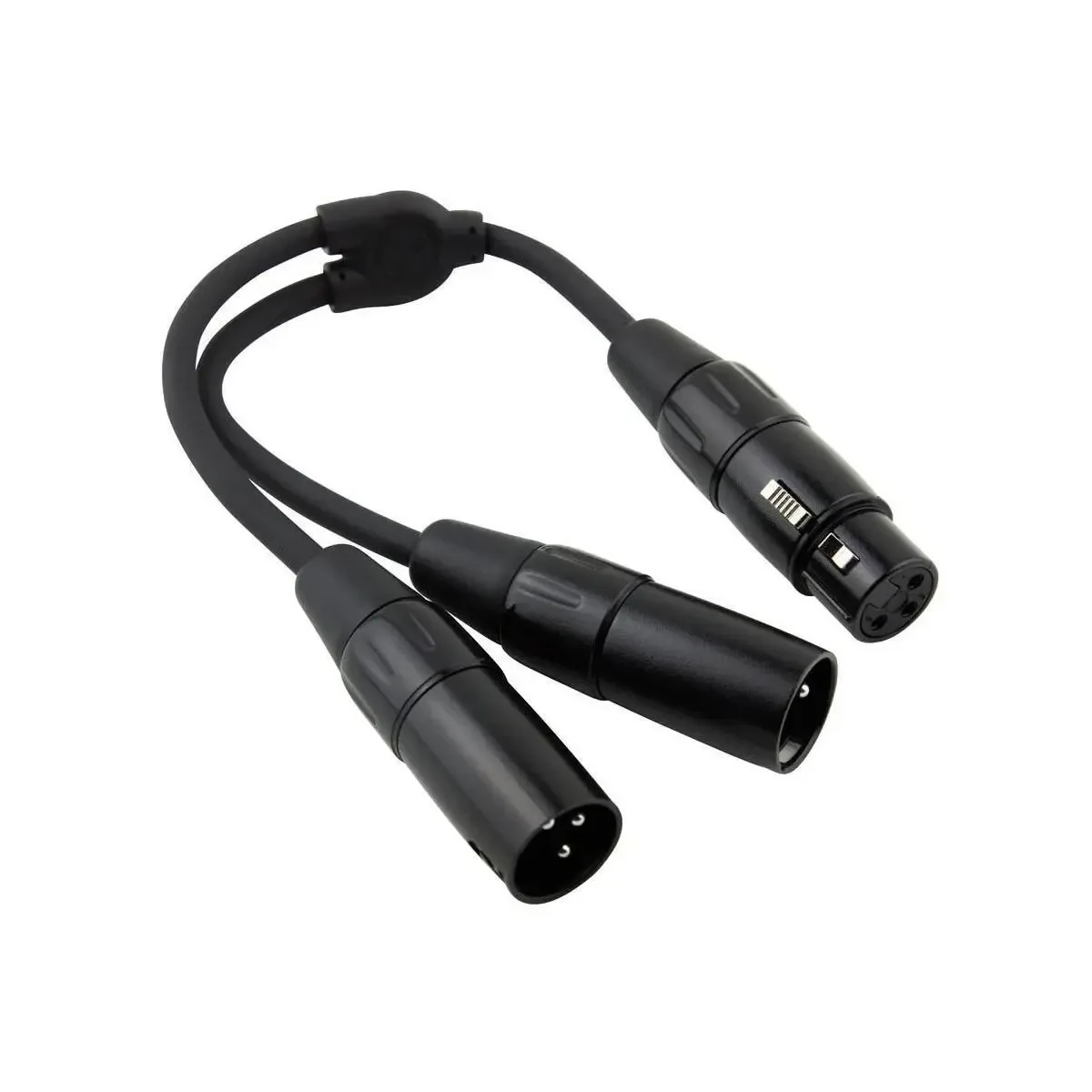 Коммутационный кабель Pig Hog 6" XLR Female to Dual XLR Male Y