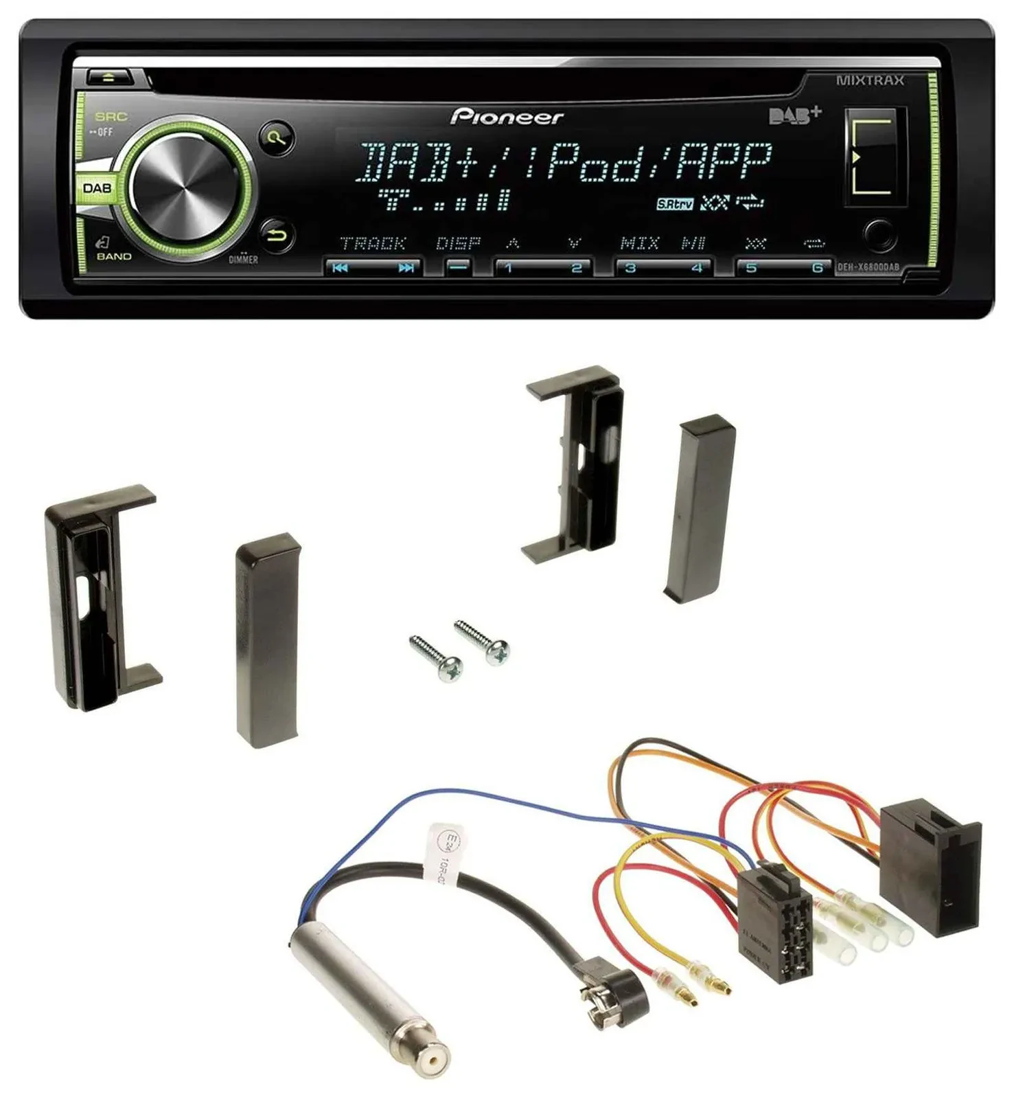 Автомагнитола Pioneer DAB USB MP3 AUX CD для Audi TT (1998–2006), ISO