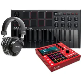 Akai Professional MPC One Standalone Production Center-MPK Mini MK3 Headphones