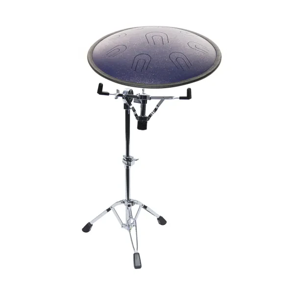 14 Zoll D Minor Purple Steel Tongue Drum Set, Copper Drum II, Snare Stand