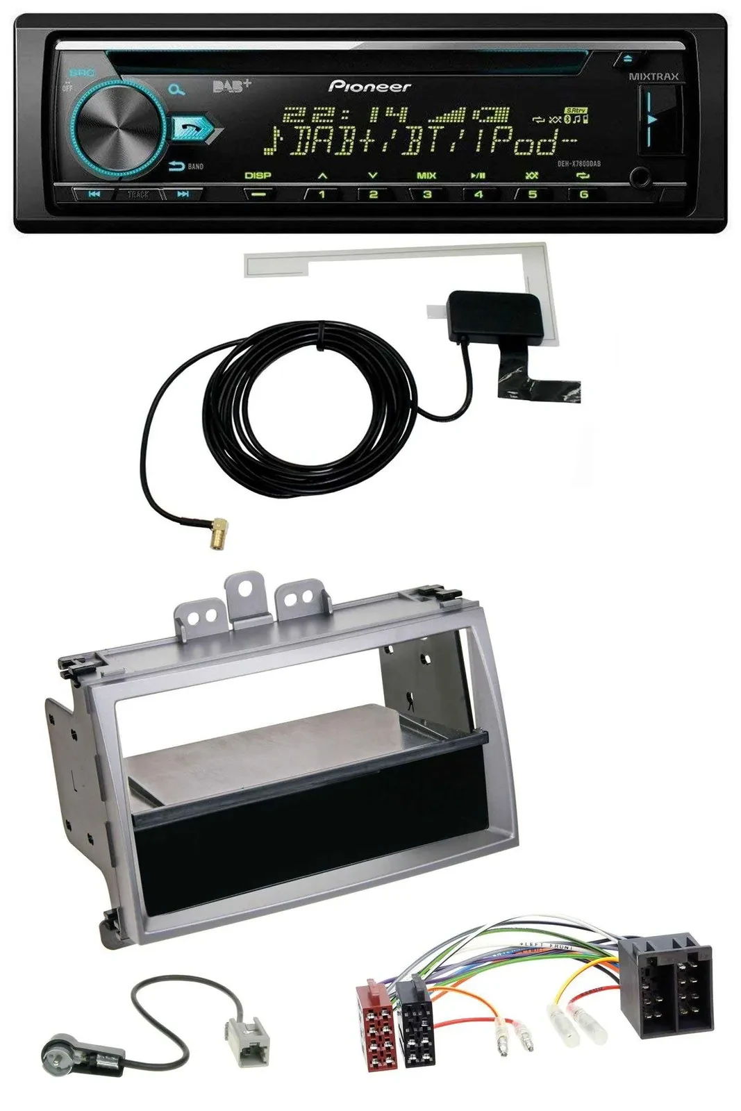 Pioneer MP3 AUX CD USB DAB Autoradio für Hyundai i20 (08-11) Ablagefach