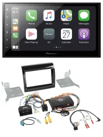 Автомагнитола Pioneer 2DIN, Bluetooth, DAB, USB, для Fiat/Citroen/Peugeot, поддержка управления с руля