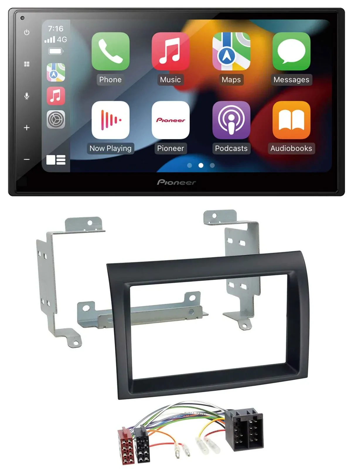 Pioneer DAB Bluetooth 2DIN USB MP3 Autoradio für Fiat Ducato 06-11 Citroen Jumpe