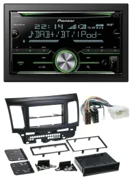 Pioneer Bluetooth MP3 DAB 2DIN USB CD Autoradio für Mitsubishi EVO Lancer ab 08