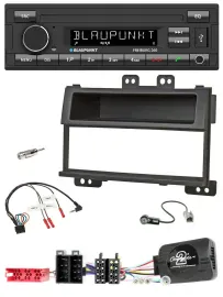 Blaupunkt Lenkrad Bluetooth MP3 USB Autoradio für Hyundai i20 ISO 2009-11 schwar