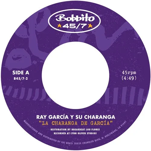 Виниловая пластинка Ray Y Su Charanga Ga - La Charanga De Garcma B/w Para Ti [New 7" Vinyl] Color