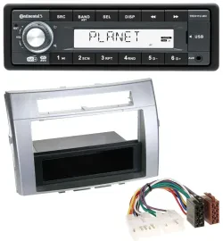 Continental MP3 AUX USB DAB 1DIN Autoradio für Toyota Corolla Verso 2004-2009 si