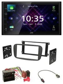 JVC DAB 2DIN MP3 Bluetooth USB Autoradio für Ford S-Max ab 2007 Mondeo schwarz