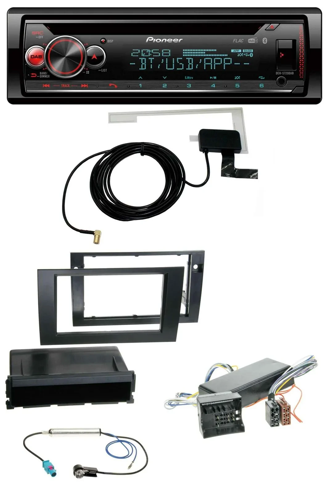 Pioneer DAB CD MP3 USB Bluetooth Autoradio für Audi A4 99-01 B5 Symphony Bose Ak