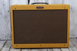 Fender Blues Deluxe Reissue Electric Guitar Amplifier Tweed w Footswtich & Cover