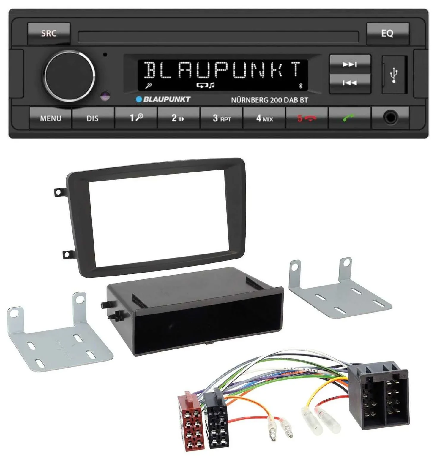 Автомагнитола Blaupunkt USB DAB Bluetooth MP3 для Mercedes C‑Class/CLK/Vito/Viano