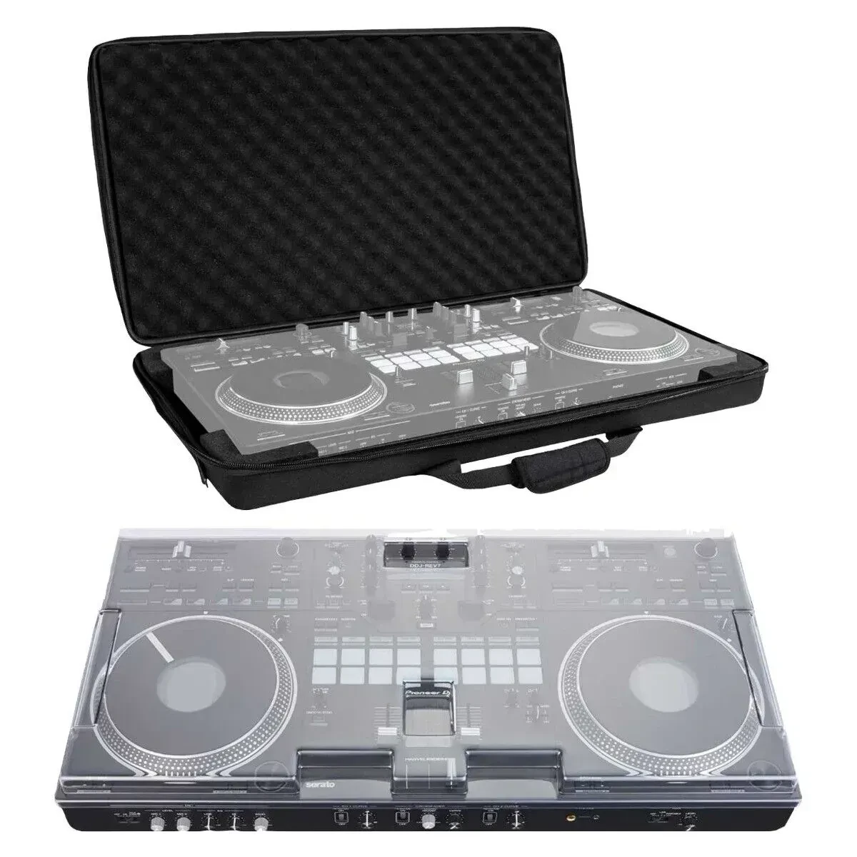 Кейс для DJ-контроллера Headliner HL12005 для Pioneer DJ DDJ-REV7 с крышкой Decksaver