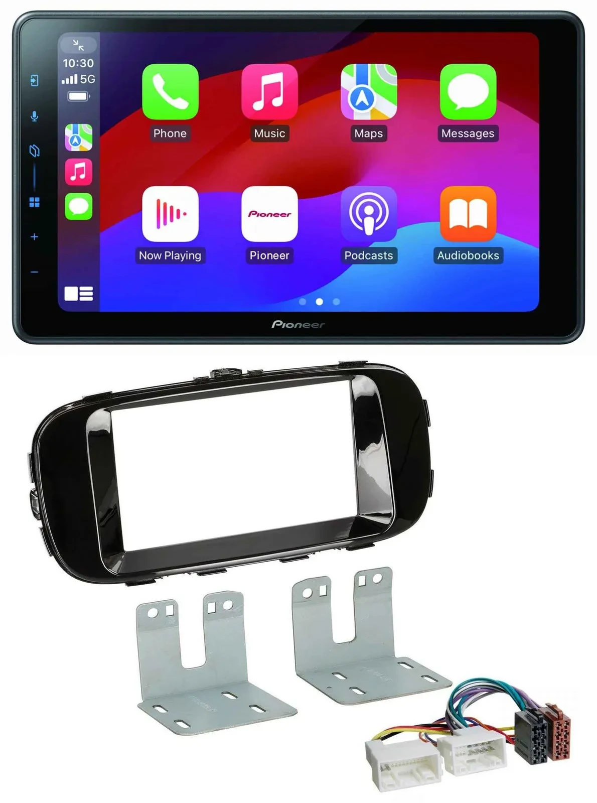 Pioneer Bluetooth 2DIN USB MP3 DAB Autoradio für Kia Soul PS ab 14 piano-schwarz