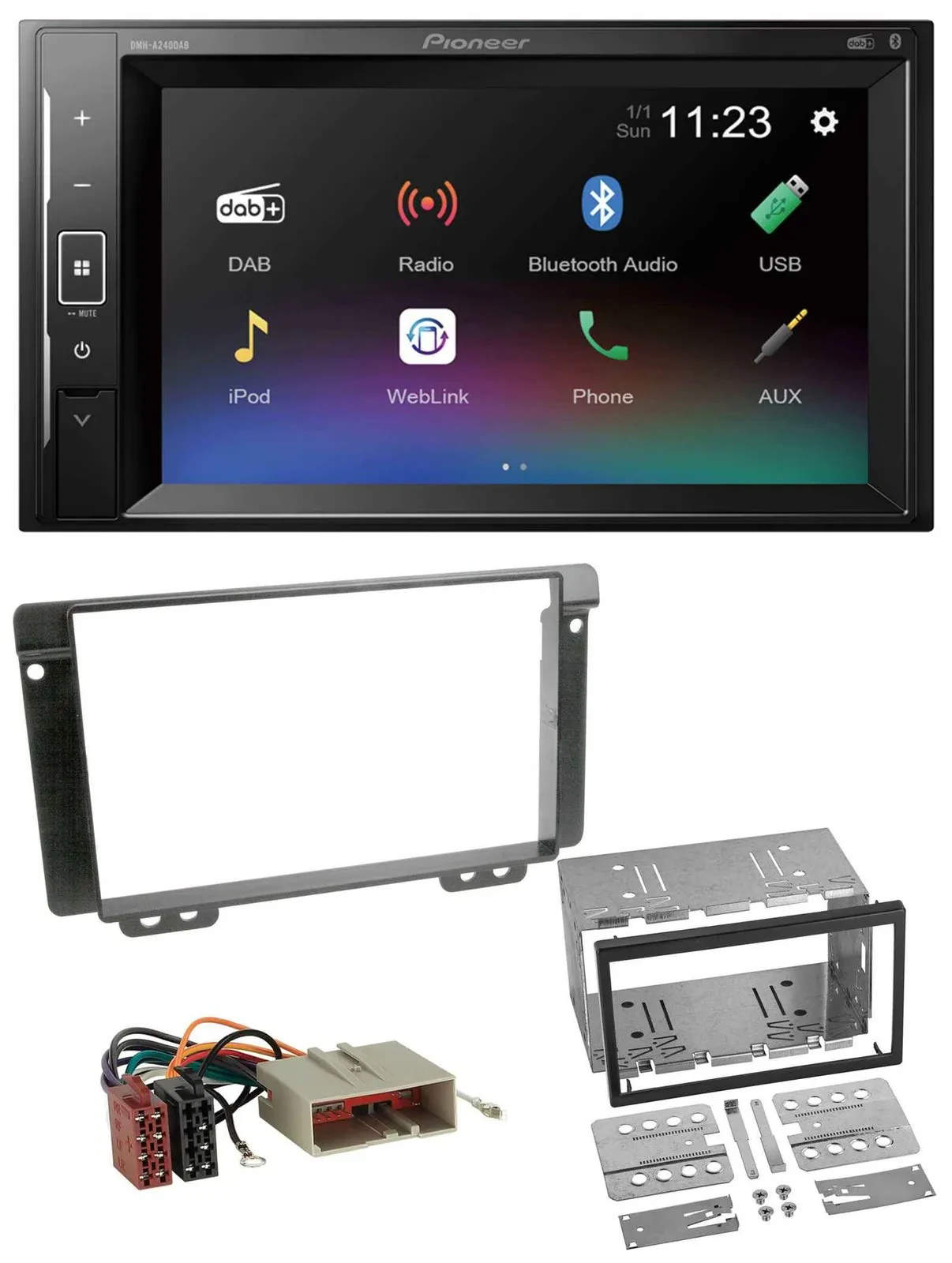 Pioneer DAB MP3 2DIN Bluetooth USB Autoradio für Land Rover Freelander 2004-2006