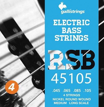 Струны для электро баса GALLI STRINGS RSB45105
