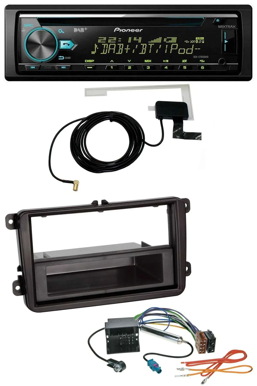 Pioneer MP3 AUX CD USB DAB Autoradio für Seat Alhambra ab 10 Leon 09-12 Toledo a